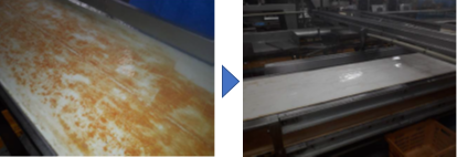 工場　機械ライン清掃