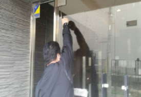 ガラス清掃画像