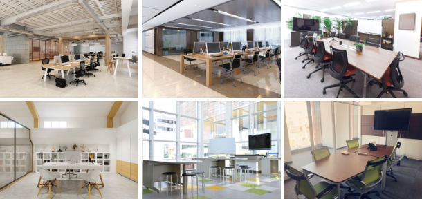 オフィス清掃、事務所清掃、スモールオフィス清掃、中小のオフィス、大規模オフィスの清掃はおまかせください！